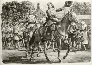 John Hampden (kolorowa litografia) autorstwa C.L. Doughty