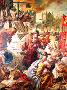 Król Karol II (1630-1685) Wielki pożar Londynu
