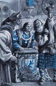 Król Henryk VII (gwasz na papierze) autorstwa C.L. Doughty