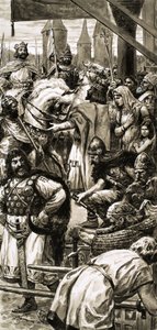 Król Czech Wacław zawarł pokój z Niemcami pod rządami Henryka I autorstwa C.L. Doughty