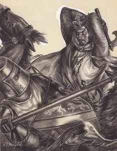 Robert Bruce próbujący zabić Sir Henry