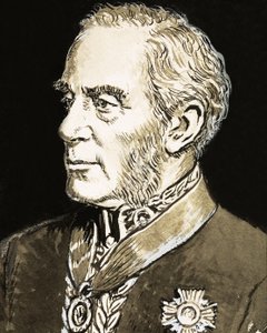 Sir Richard Mayne, ilustracja z książki "Wielcy detektywi autorstwa C.L. Doughty