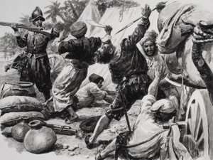 Hiszpanie walczą z Arabami autorstwa C.L. Doughty