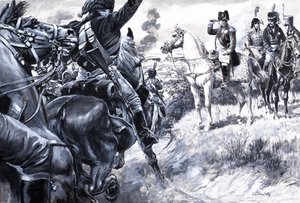 Korsykanin, który podbił Europę, z "Historii Francji" (gwasz na papierze) autorstwa C.L. Doughty