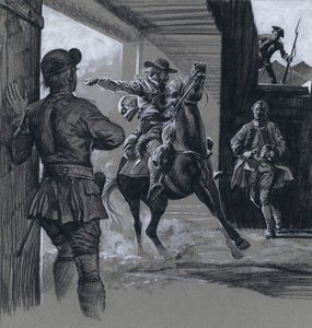 Fort (gwasz na papierze) autorstwa C.L. Doughty