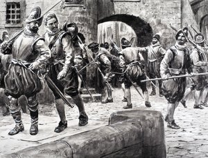 Historia Francji - żołnierze gromadzący się w Paryżu autorstwa C.L. Doughty