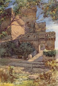 Zamek Sermoneta (kolor lito)