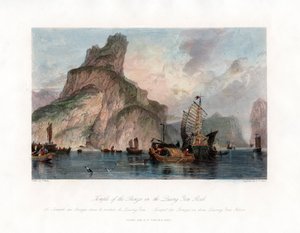 „Świątynia z brązów w Quang Yen Rock”, Chiny, ok. 1840 r. autorstwa CT Dixon