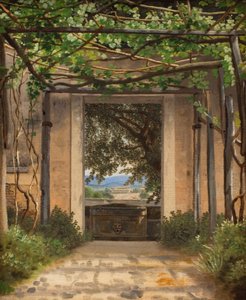 Pergola, Włochy autorstwa Christoffer Wilhelm Eckersberg