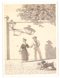 Żeglarz żegnający się ze swoją dziewczyną autorstwa Christoffer Wilhelm Eckersberg