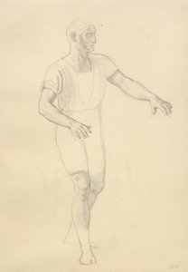 Śmierć Baldera - studium dla Hødur. autorstwa Christoffer Wilhelm Eckersberg