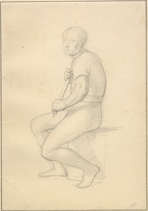 Śmierć Baldera - studium dla Thora. autorstwa Christoffer Wilhelm Eckersberg