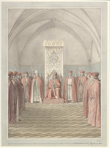 Fundacja Orderu Słonia autorstwa Christoffer Wilhelm Eckersberg