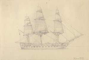 I Fregata. autorstwa Christoffer Wilhelm Eckersberg