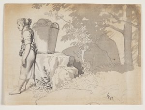 Chłopka odpoczywa autorstwa Christoffer Wilhelm Eckersberg