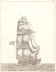 Bryg północnoamerykański autorstwa Christoffer Wilhelm Eckersberg