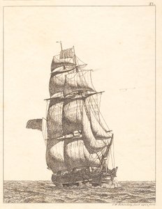 Bryg północnoamerykański autorstwa Christoffer Wilhelm Eckersberg