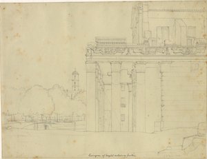 Część Via Sacra, na Forum Romanum ze świątynią Antoniusza i Faustyny ​​oraz widokiem na Campidoglio, Rzym autorstwa Christoffer Wilhelm Eckersberg