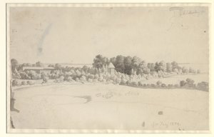Dwór Nordfelt na Møn autorstwa Christoffer Wilhelm Eckersberg