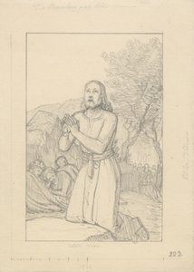 Chrystus w Getsemani. autorstwa Christoffer Wilhelm Eckersberg