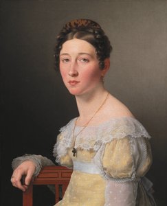 Portret Emilie Henriette Massmann, Zaręczonej przez Frederika Wilhelma Caspara von Benzon autorstwa Christoffer Wilhelm Eckersberg
