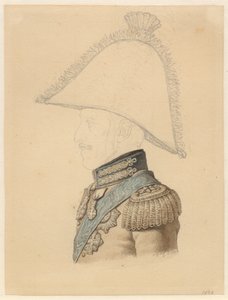 Portret Fryderyka VI z profilu po lewej autorstwa Christoffer Wilhelm Eckersberg