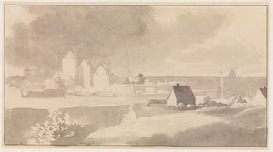 Prospekt Korsør autorstwa Christoffer Wilhelm Eckersberg