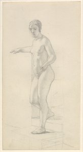 Stojąca modelka autorstwa Christoffer Wilhelm Eckersberg