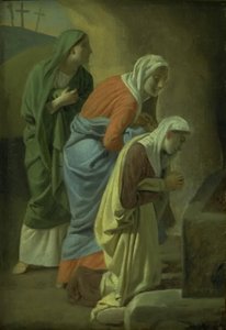 Trzy Marie przy Grobie Chrystusa. Nauka autorstwa Christoffer Wilhelm Eckersberg