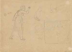Szkic historii upadłej dziewczyny, arkusz 1 autorstwa Christoffer Wilhelm Eckersberg