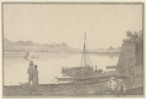 Widok z Bonn na Ren autorstwa Christoffer Wilhelm Eckersberg