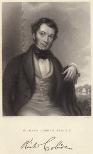 Richard Cobden, Esquire, MP (Grawerowanie) autorstwa C. A. du Val and Co.