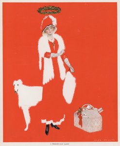 Coles Phillips Girl, Obecna Święta (kolor lito) autorstwa C. Coles Phillips