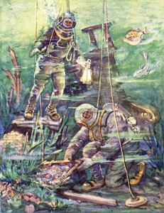 В чудесном мире подводного мира (цветная литография)лак autorstwa C. Dudley Tennant