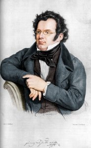Franz Peter Schubert 1797-1828, austriacki kompozytor autorstwa C Helfert