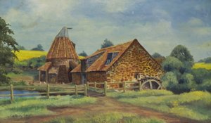 Preston Mill, North Berwick, 1947 autorstwa C. Hersley Gilbert