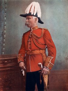 Generał dywizji GH Marshall, dowódca królewskiej artylerii, południowoafrykańskie siły polowe, 1902.