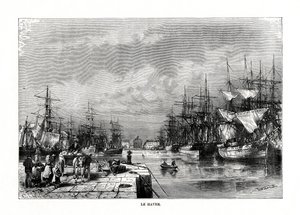 Le Havre, Normandia, północna Francja, 1879