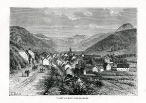 Dolina Mont-Dore-les-Bains, Francja, XIX wiek