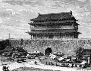 Brama Tiananmen, Pekin, Chiny, XIX w.