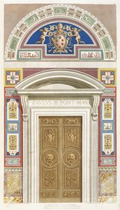 Wejście do loggii Rafaela w Watykanie, 1772 autorstwa C. Savorelli