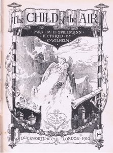 Projekt strony tytułowej, z publikacji The Child of the Air.by Duckworth autorstwa C. Wilhelm