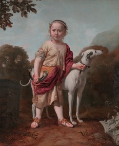 Portret dziewczyny jako łowczyni, autor: Caesar van Everdingen