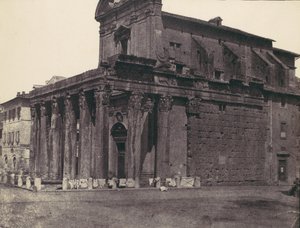 Świątynia Antoniusza i Faustyny, San Lorenzo in Miranda, Rzym, lata 50. XIX wieku.