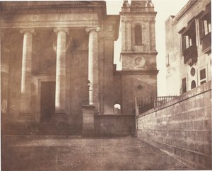 Katedra św. Pawła, Valetta, Malta, z dzwonnicą, 1846 (zdjęcie)