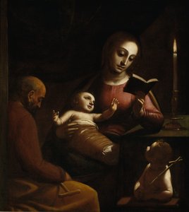 Święta Rodzina z Janem Chrzcicielem jako chłopcem, ok. 1578 autorstwa Cambiaso