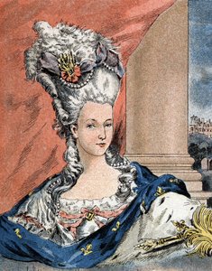 Portret Marii Antoniny – Lorraine Habsburg, królowa Francji (1755-1793). autorstwa Camille Gilbert