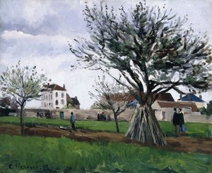 Jabłonie w Pontoise autorstwa Camille Jacob Pissarro