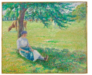 Kowbojka, Eragny, 1887 autorstwa Camille Jacob Pissarro
