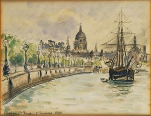 Londyn, Katedra św. Pawła, 1890 autorstwa Camille Jacob Pissarro